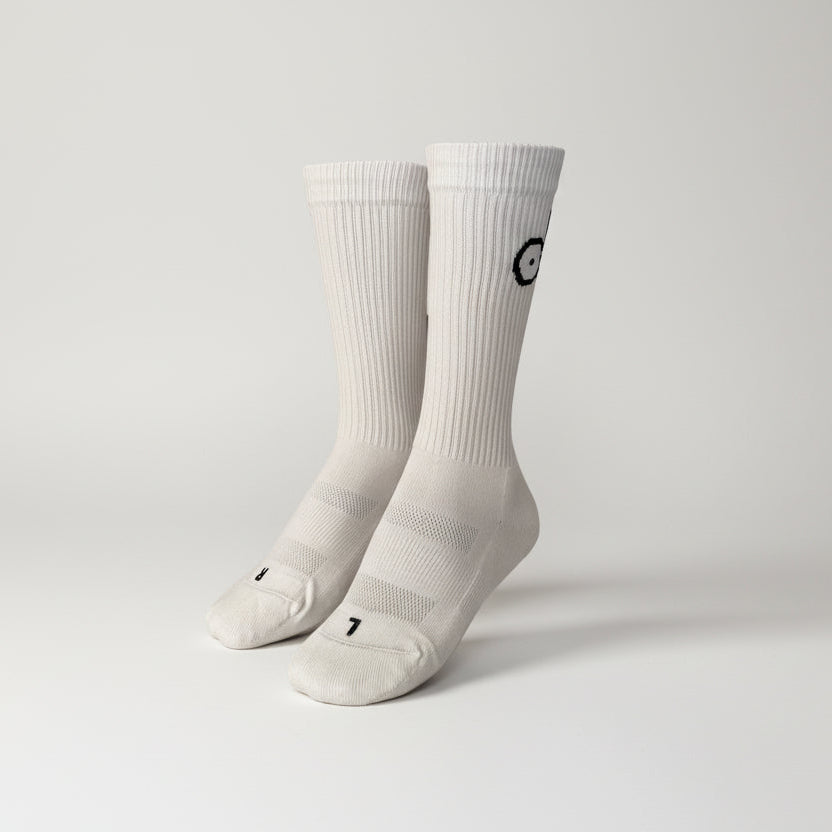 Performance Golfsocke in White Obsidian