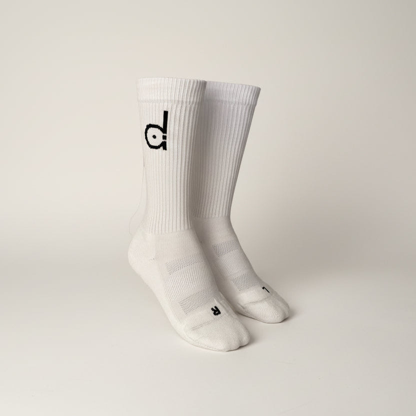 Performance Golfsocke in White Obsidian